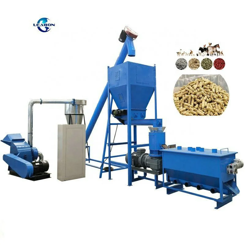 CE 2000kg/H Poultry Feed Manufacturing Equipment Animal Feed+Processing+Machine Rabbit Sheep Chicken Animal Feed Pellet Machine