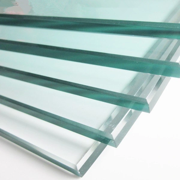 Cut Sizes Polished Edges Flat/Curved Tempered Glass for Bathroom