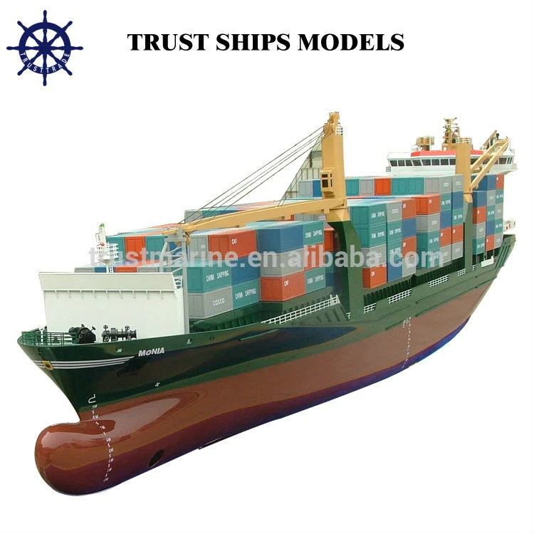 Miniature Shipping Container Scale Model of Container Ship Model