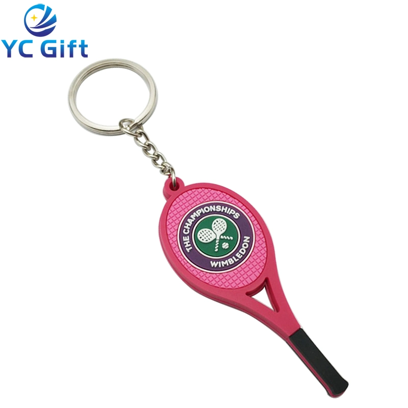 Custom Coração personalizado em PVC maleável Keyrings Decoração Moda Acessórios de plástico branco via Keyholder Brindes Promocionais para actividades de amor