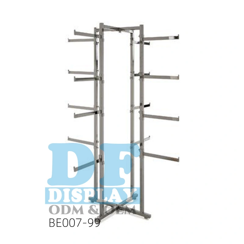 Metal Iron Display Rack Stand with Hanger for Retail Underwear Belt Glove Display Rack