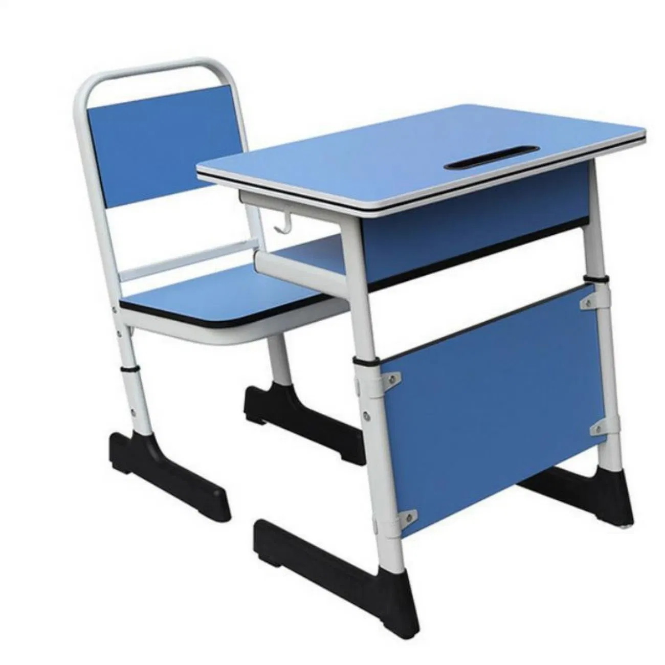 Lifting Student Desk Chair and Desk Set in Blue