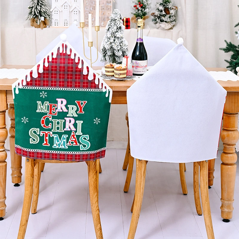 Décoration de Noël motif dessin animé pour chaise de salle à manger