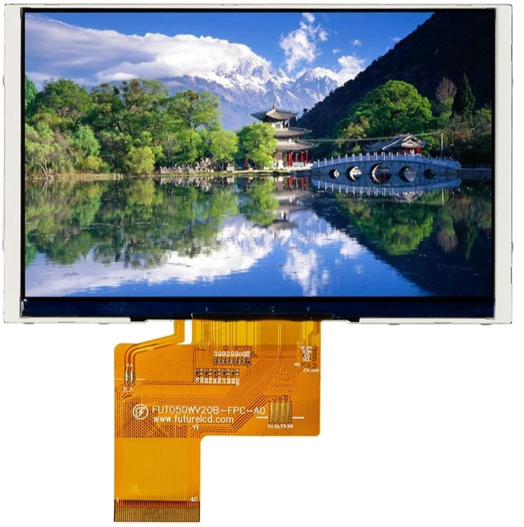 5,0 All Viewing Zoll IPS TFT LCD-Display im Querformat mit Weiß 12LED Schwarzlichter