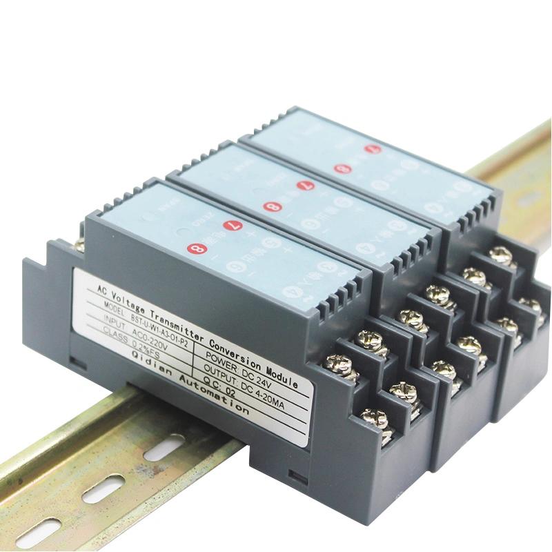 Single Phase Current Voltage Frequency Transmitter 4-20mA Output