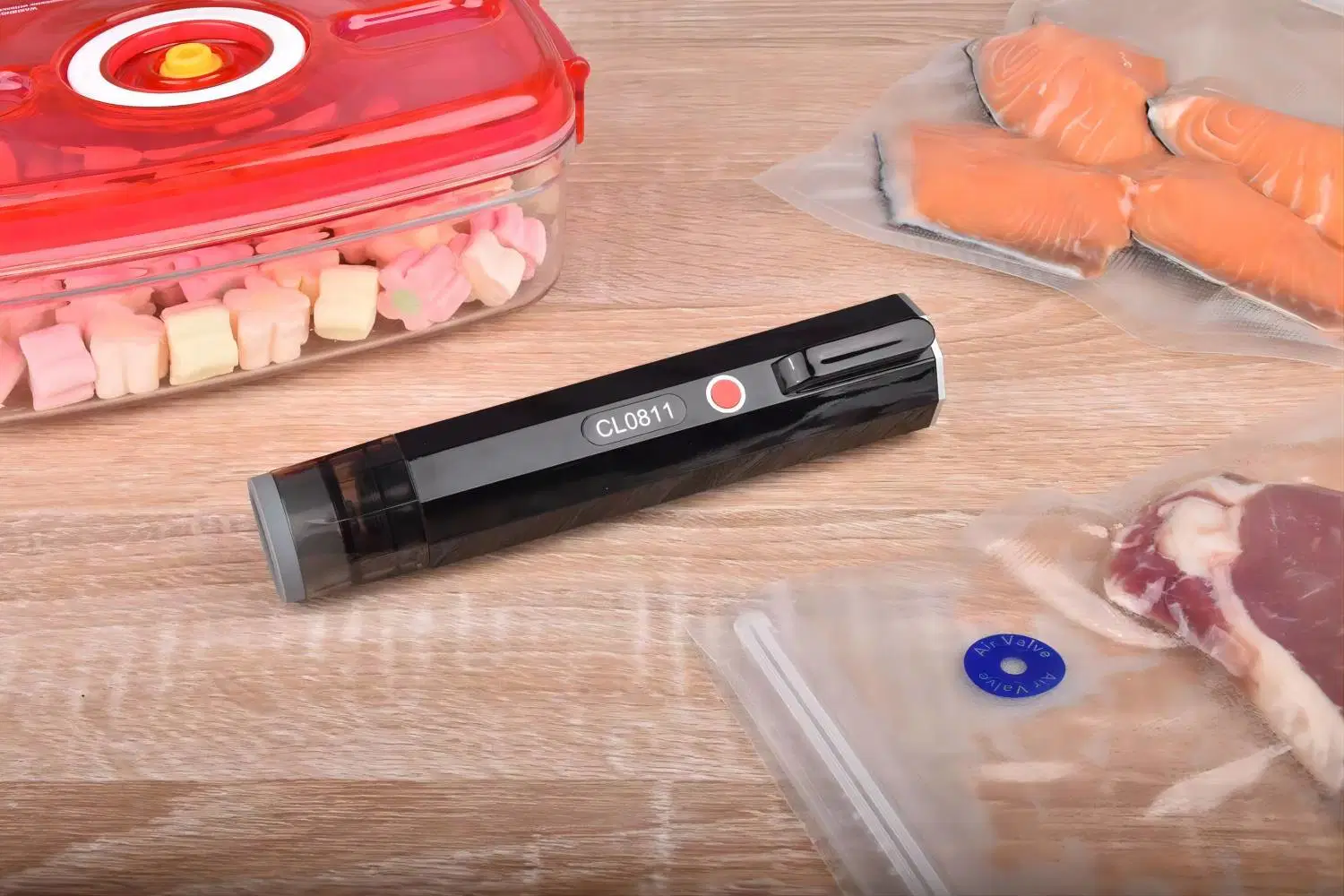 FDA Approved BPA Free Hand Pump Ziplock Food Vacuum Sous Vide Bags Set