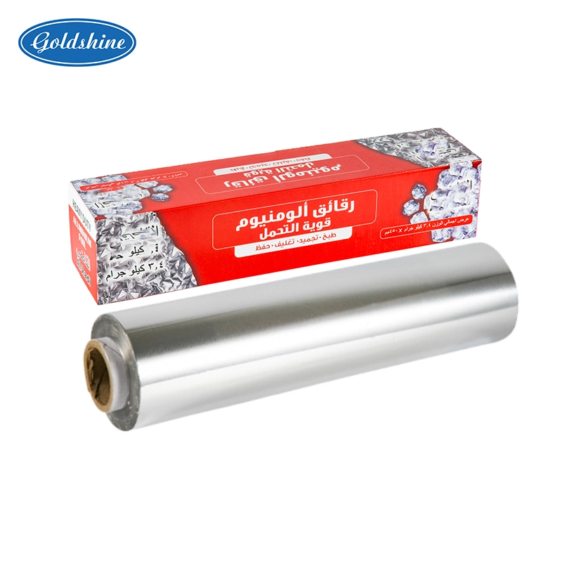 8011 O Rollo de papel de aluminio de grado alimenticio para el hogar de 3-300m de alta resistencia.