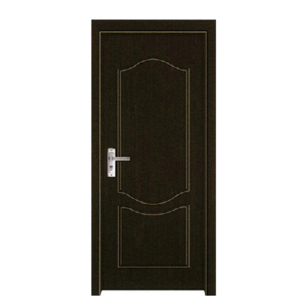 Modern Composite Solid Core Wooden Doors Design Interior Room Black Walnut Veneer Flush Wood Door