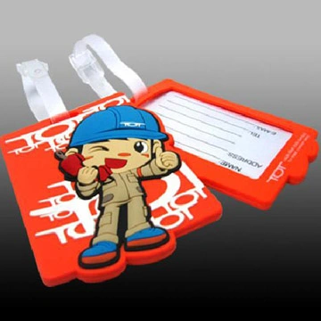 Wholesale Travel Cartoon forme Kids Luggage Tag pour la réclamation des bagages