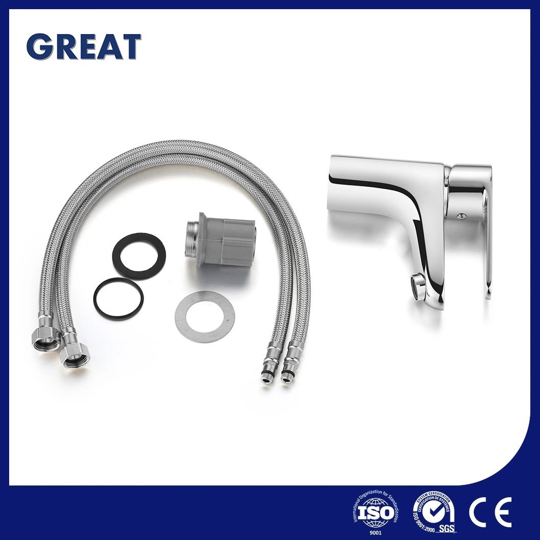 Great 3 Hole Bathroom Faucet Manufacturing High-Quality Sink Filter Water Faucet Gl9301A93 Chrome Single Lever Basin Faucet China Health Water Basin Tap