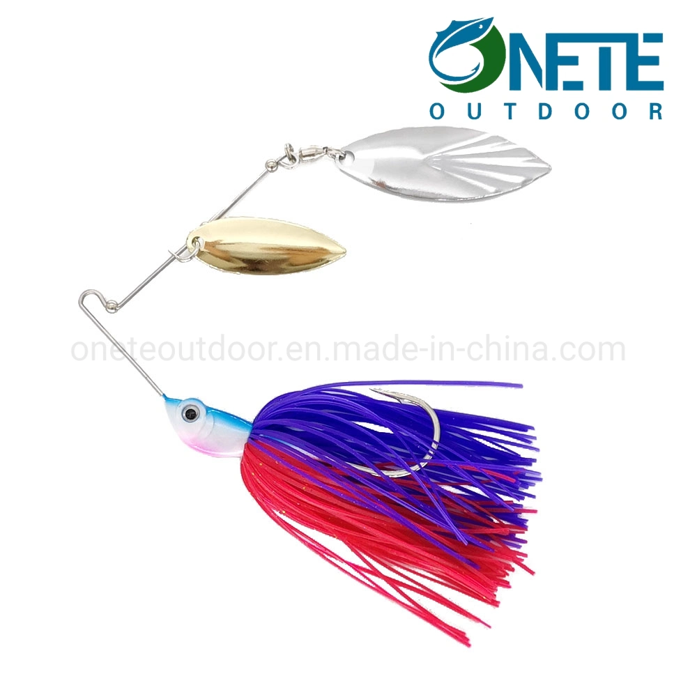 Stspb-006 18g High quality/High cost performance  Silicon Skirts Fishing Lure Spinner Bait