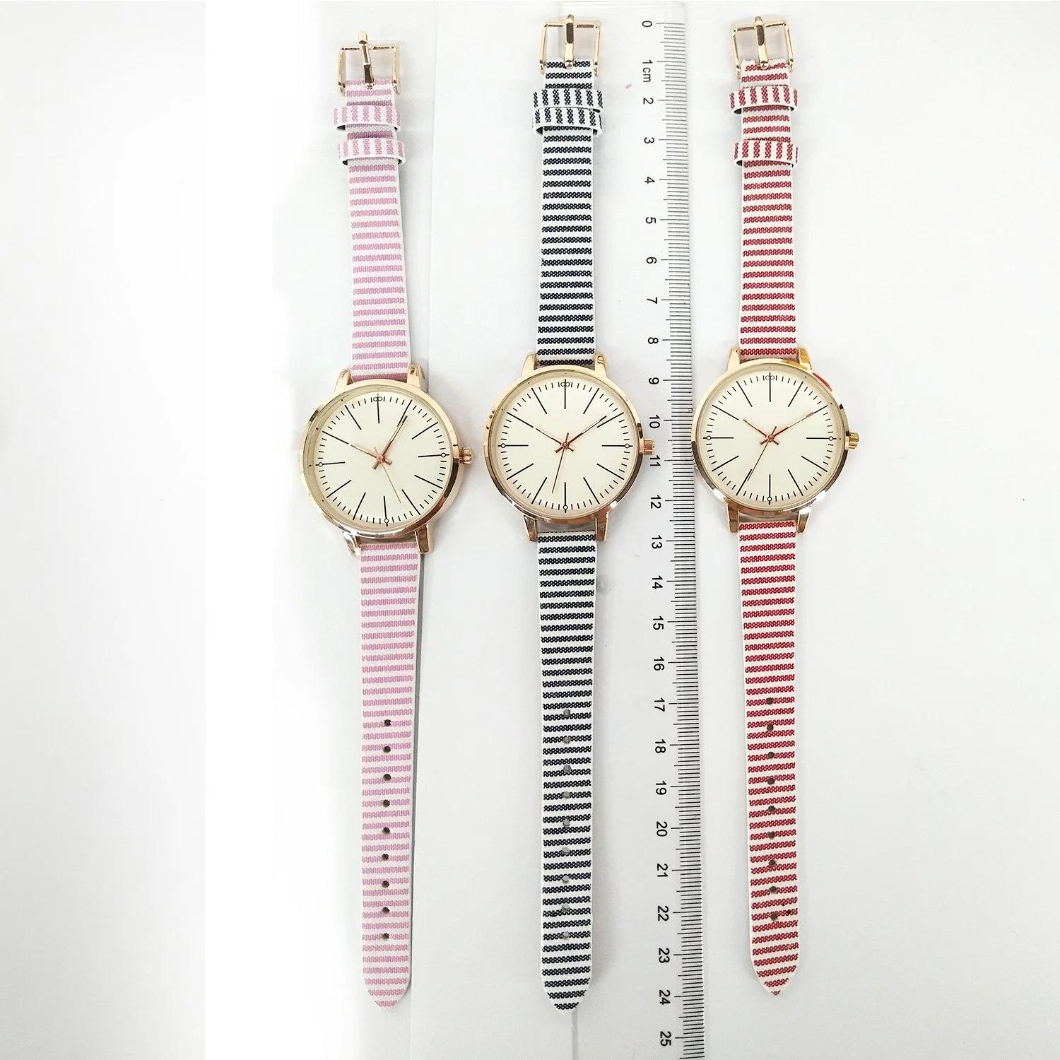 Promoção Dom personalizado de Nylon suíço tecem Quartz Lady Watch (CM0012)