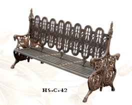 Factory Direct Offer High quality/High cost performance Antique Iron Casting Rest Bench for Garden