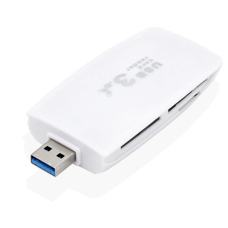 Venda por grosso Mini USB 3.0 todas em um cartão SD/TF/MS/CF Leitor de Cartão Multifuncional