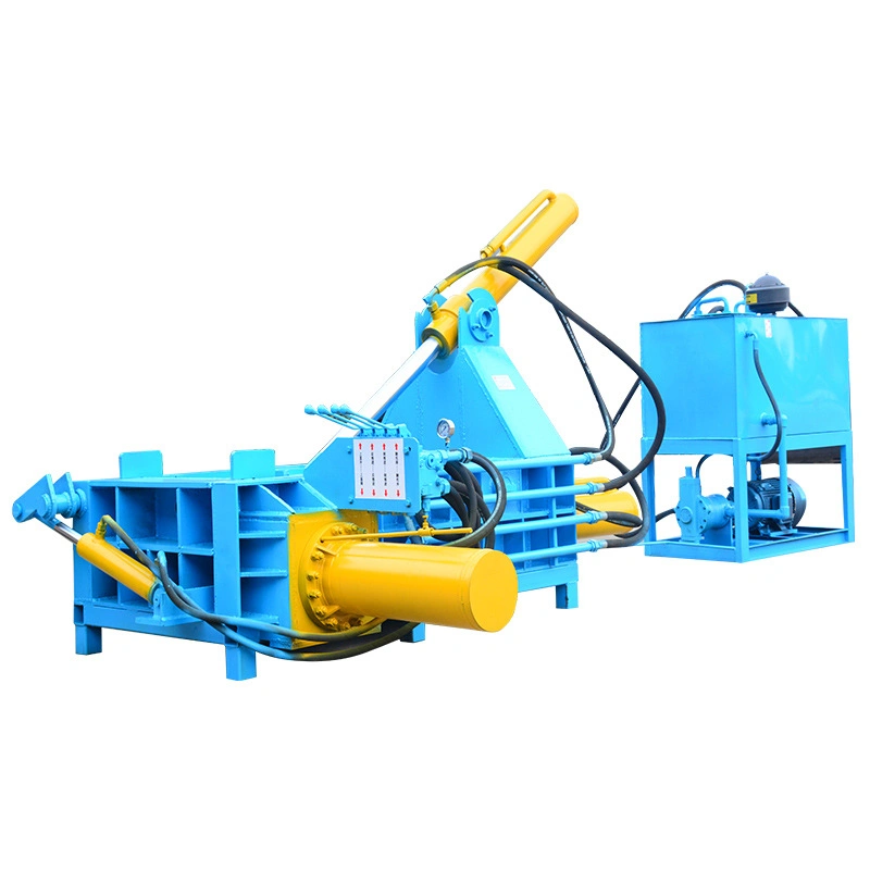 Diesel Generator Hydraulic Briquette Machine Metal Scrap Baler with Remote Control