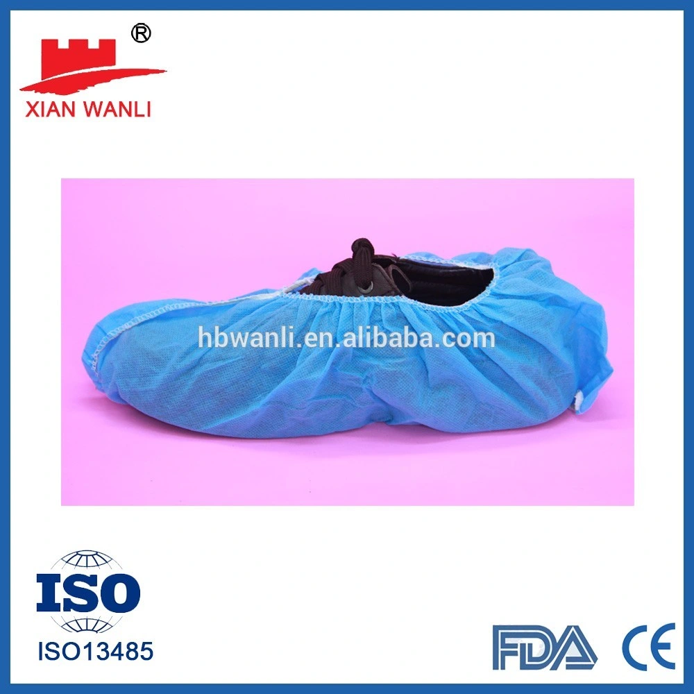 Elástico de alta calidad Xianwanli suministros quirúrgicos desechables, zapatos de la cubierta de Enfermería Médico