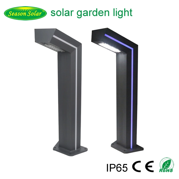 Ahorro de energía de Luz LED recargable vía 6W Solar Jardín de césped de la luz solar al aire libre con TIRA DE LEDS Iluminación