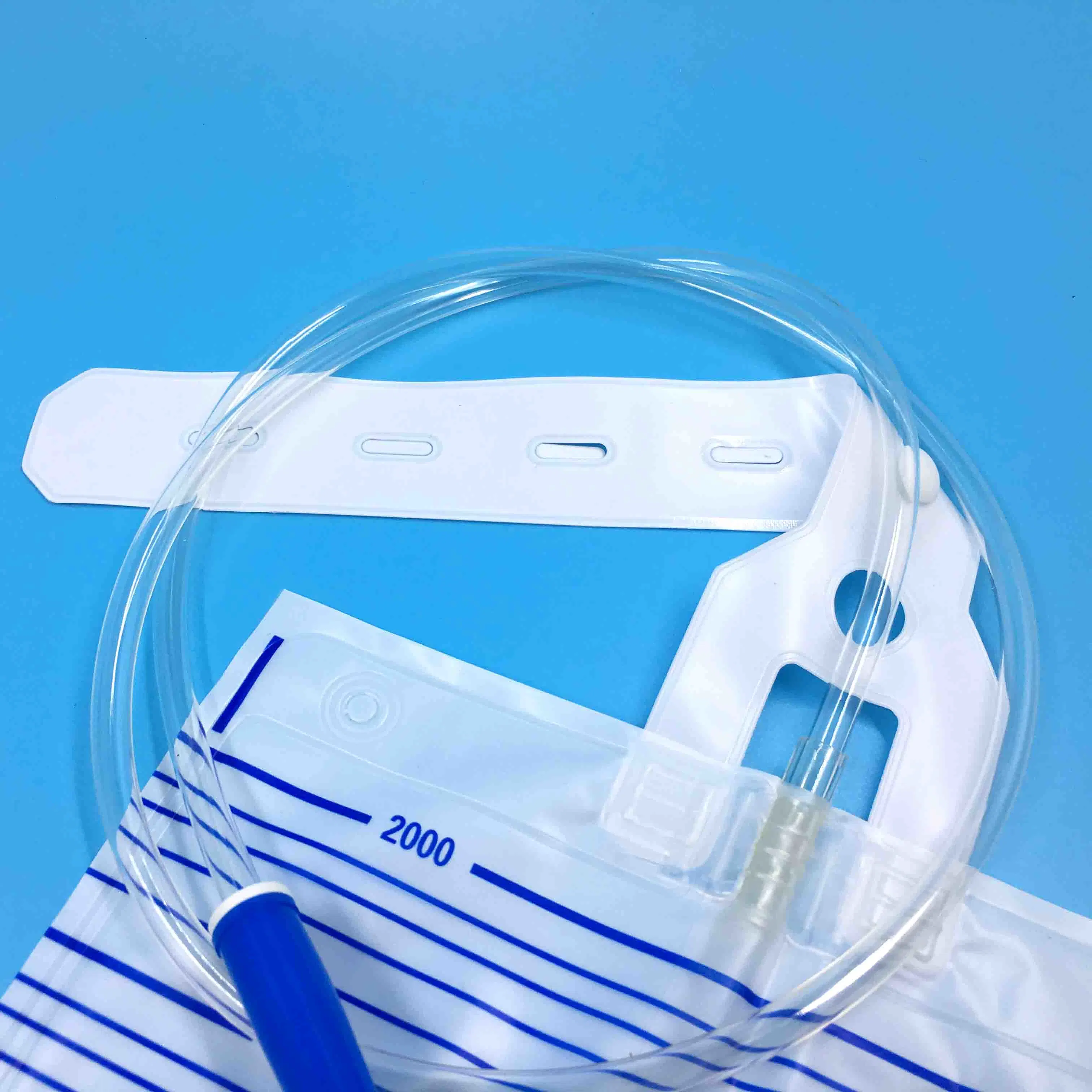 Disposable PVC Medical 100ml or 200ml Standard Economic Urine Bags Blister Pack