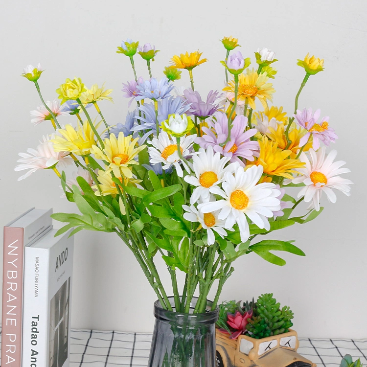 Silk Flower Home Decoration Wild Chrysanthemum American Pastoral Style Single Small Daisy