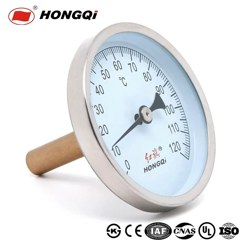 80mm Mechanical Marine Oil Bimetal Thermometer Made in China