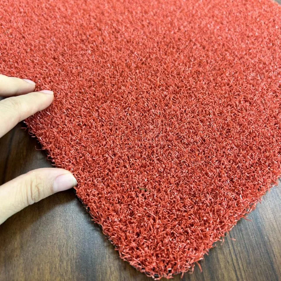 B12 Golf Grass Red for Sports Ground, Boxing Gym, Gate Ball Field