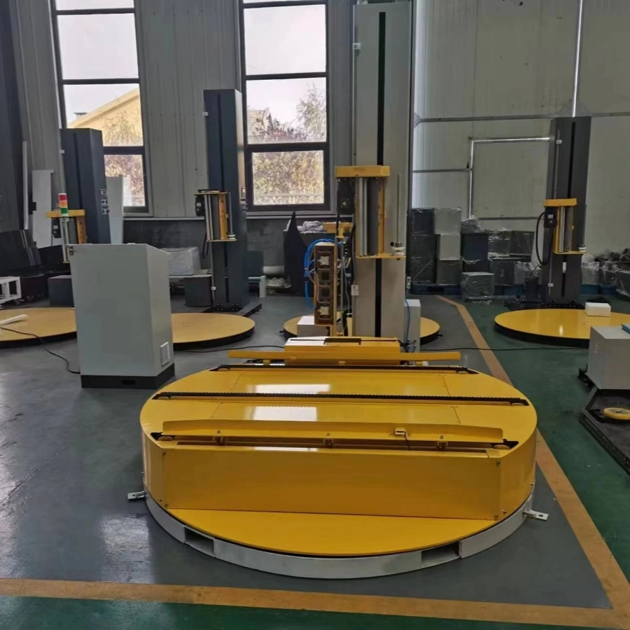 Automatic Pre-Stretch Pallet Stretch Wrapping Machine with M Type for Klift Access