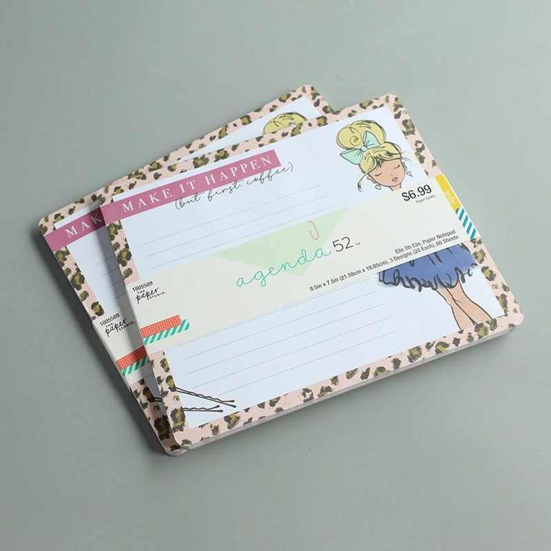 Cheap Stationery Cartoon Cactus Notepad Small Size Notebook for School