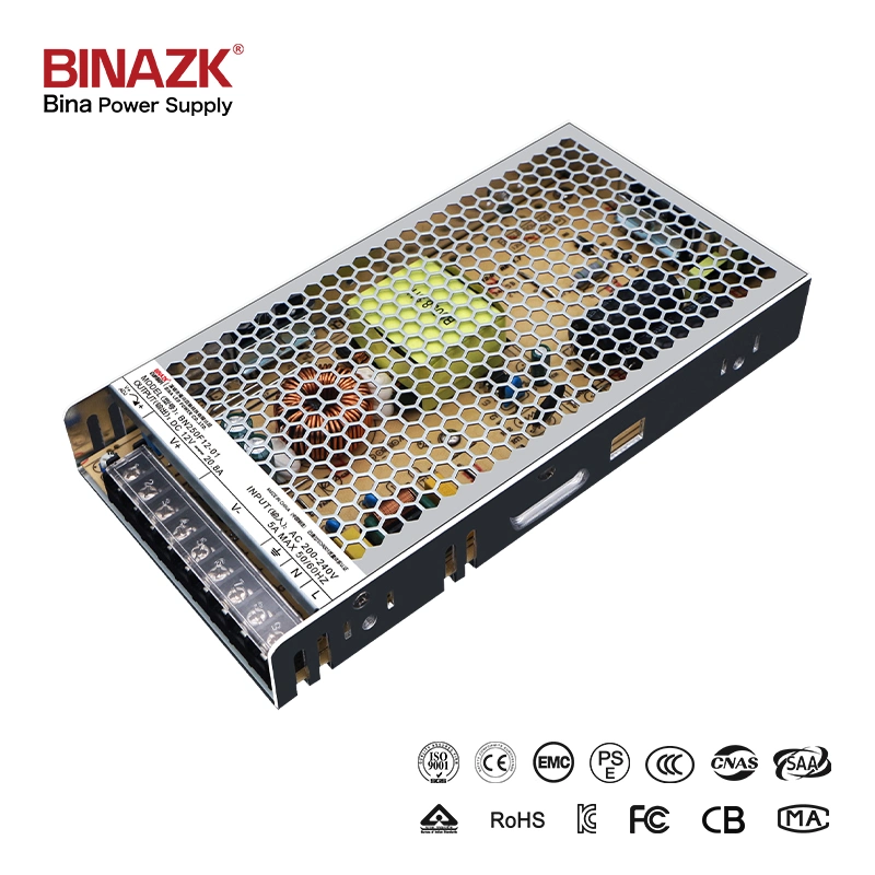 Fuente de alimentación de conmutación industrial Bina 24V 250W LED Transformador