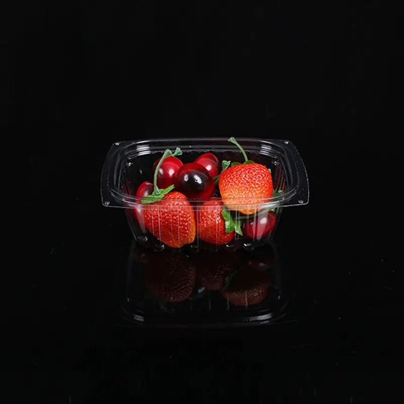 Conteneur en plastique transparent à usage unique personnalisé Salade de fruits Boîte d'emballage alimentaire