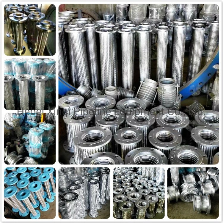 Flange Connection Stainless Steel Flexible Braided Wire Metal Hose