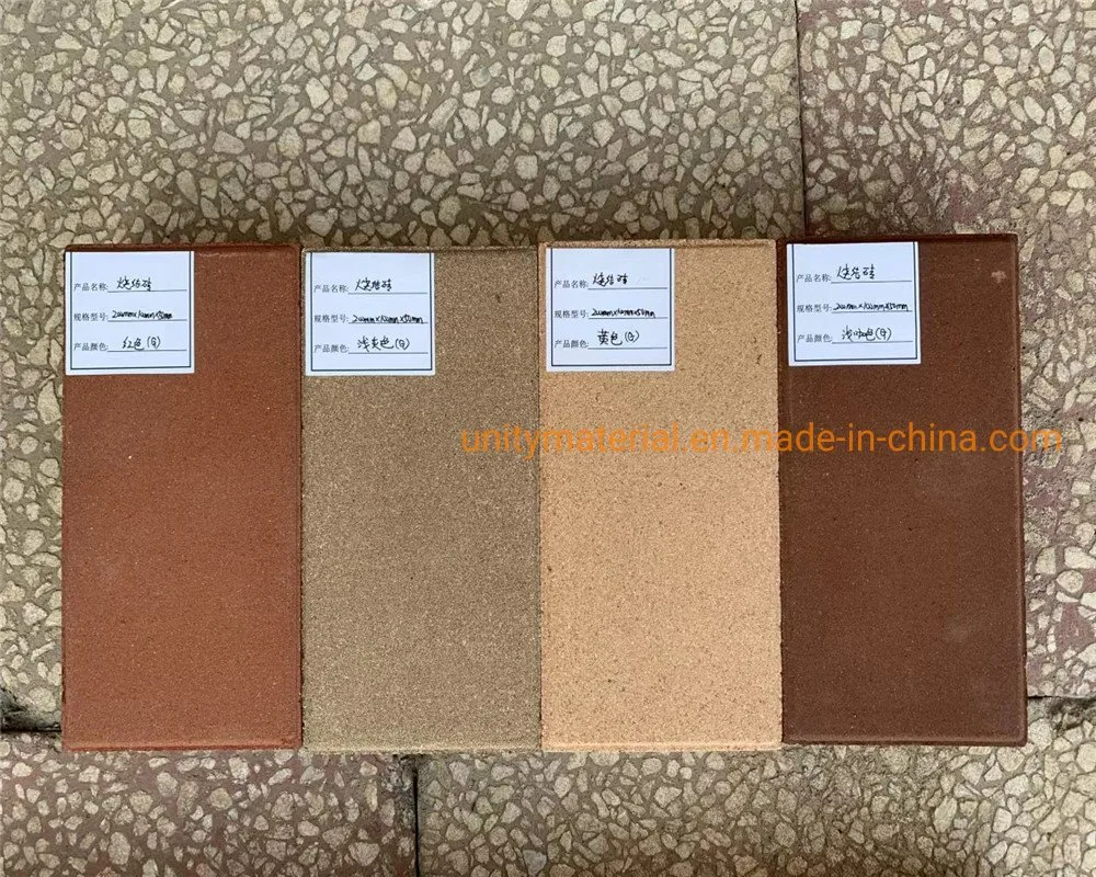 Ladrilhos de cerâmica Brick amarelos para calçada da Praça da construção Exterior Pavimentadora decorativa do piso de jardim, sinterizada, estrada cega, guia de ruas Construção do Claddin