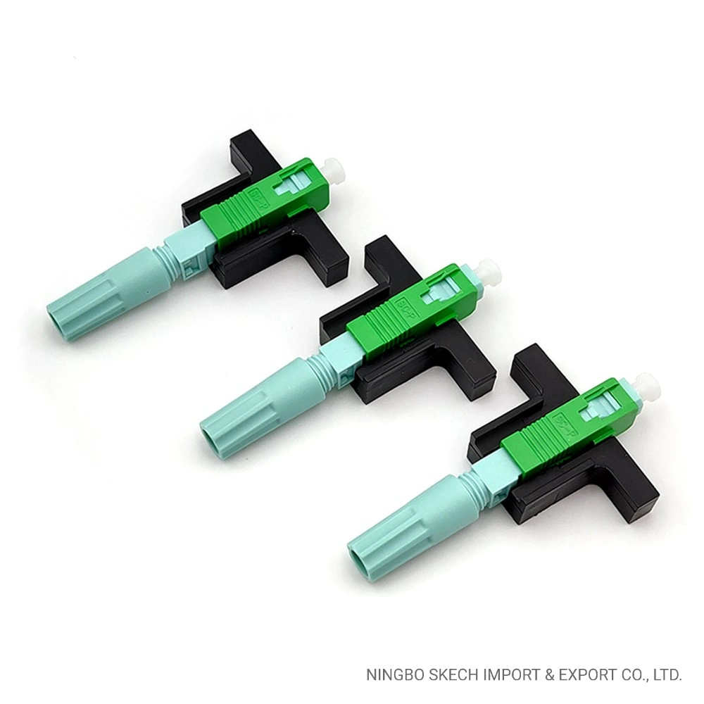 Scapc Aircraft Nut Type Fiber Optical Quick Connector Sc/APC Optiac Quick Assembly Connector Sc APC Fiber Optical Fast Connector