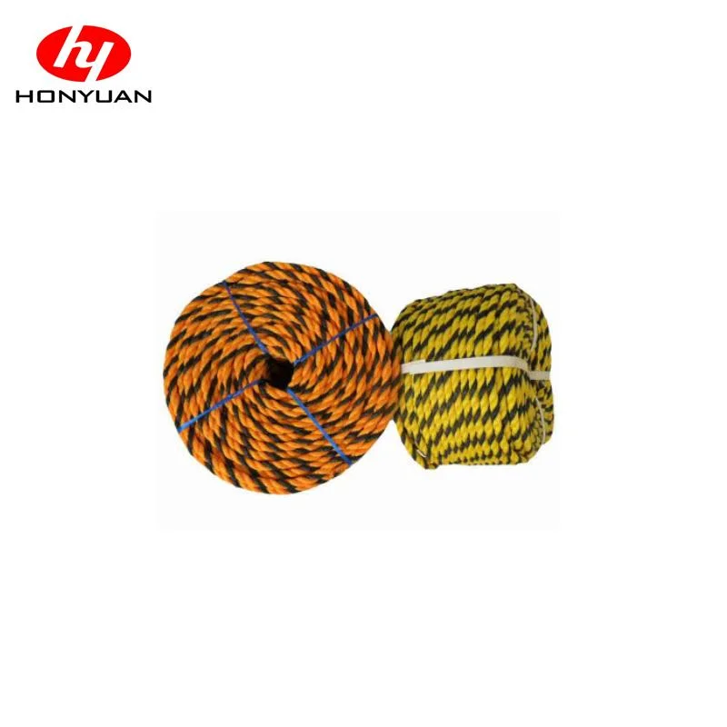 Corda tigre de polietileno de HDPE de 3 ou 4 Strand de 6-20 mm