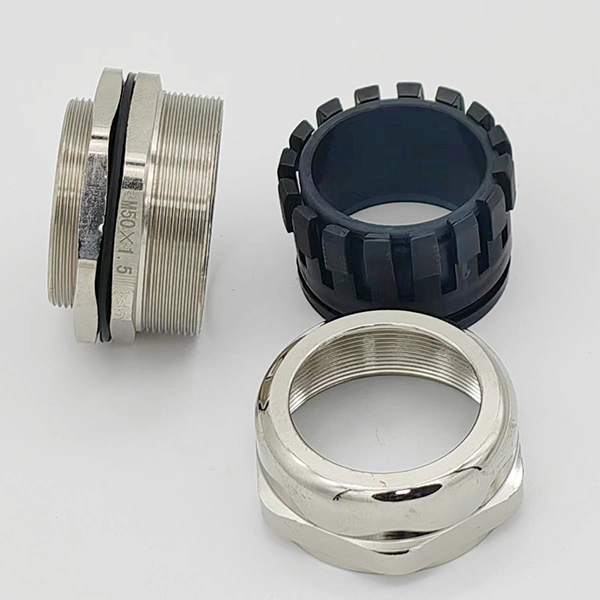 IP68 Nickel Plated Brass Waterproof Cable Glands Metric Size M50