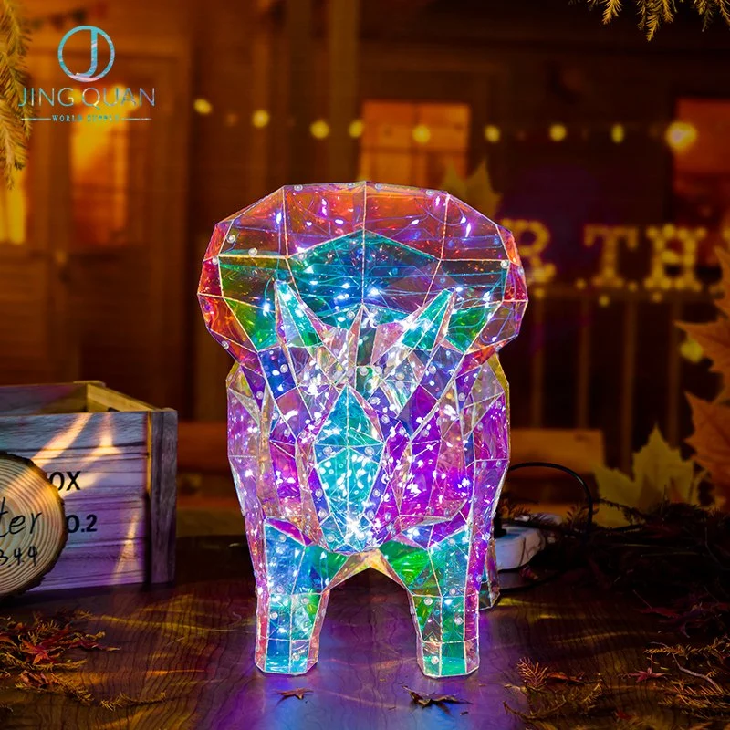 Triceratops Creative 3D Lighting LED Festive Decoration Indoor Night Light LED Christmas Lamp Kid's Room Decoration