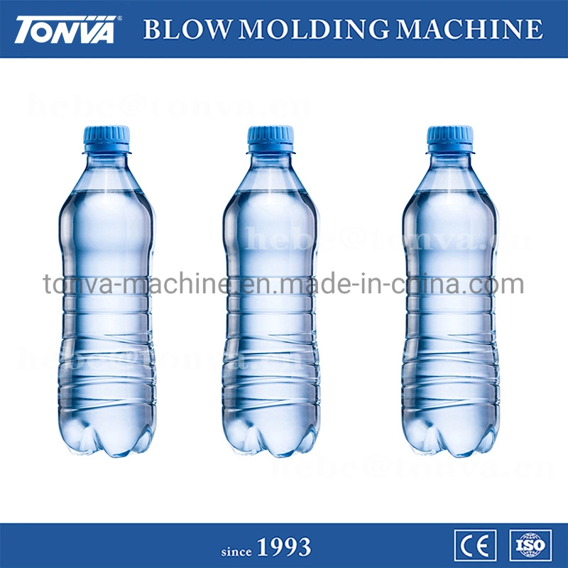 Tonva 4 cavidades 600ml totalmente automático de plástico PET Botella de agua haciendo soplar máquina de moldeo por soplado de bajo precio