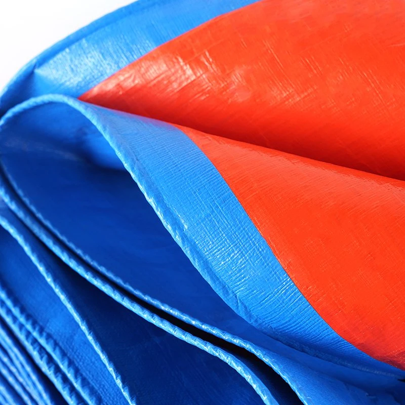 HDPE Laminated Plastic Woven Fabric Rain Prevent Tent Silver Sunproof Waterproof Fabric HDPE PE Tarpaulin Poly Tarp