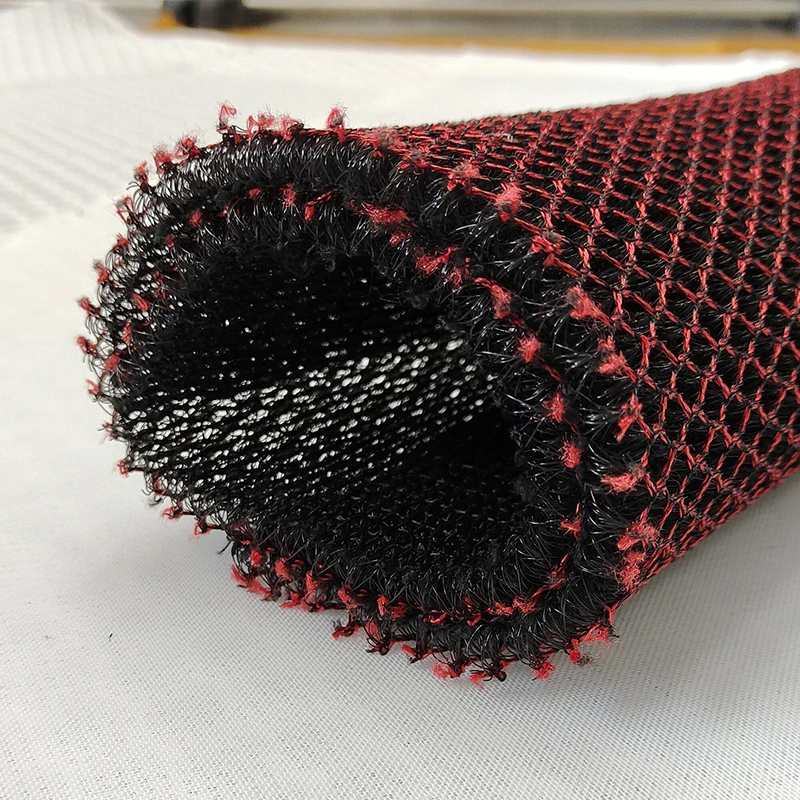 China Factory recycelt 10mm 15mm 20mm Schwergewichtskarp gestrickt 3S Verstärkung 100% Polyester 3D Air Spacer Sandwich dick unterstützend Mesh-Gewebe für Matratze