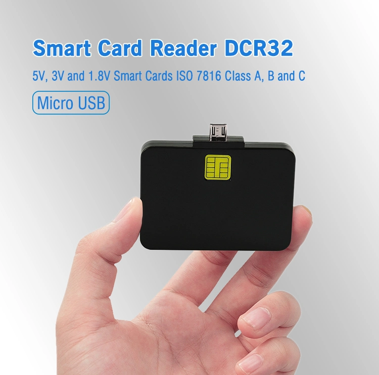 Smart IC Chip Tipo C Windows/Linux/Android Access Control Card Reader Dcr32 Con CE/FCC/RoHS