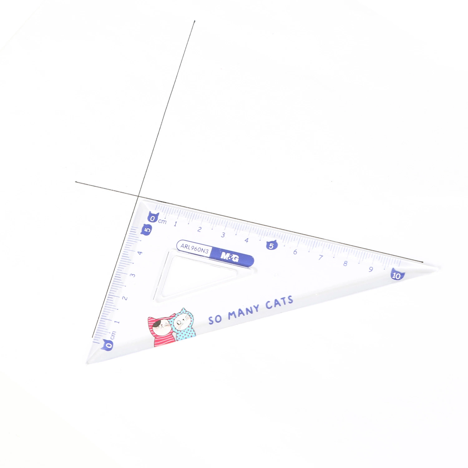 Los suministros de oficina Papelería geométrica suave de PVC Set Ruler