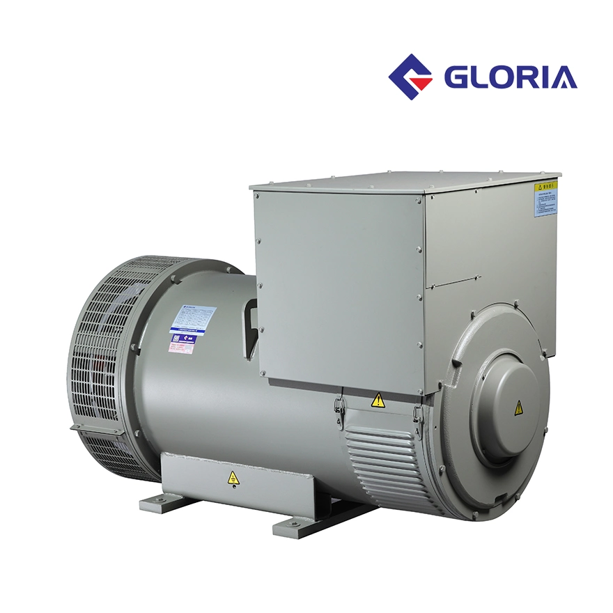 Gloria Gr355c 525kVA 420kw 1800tr/min 60Hz 415V triphasé double Isolation de roulement IP22 Générateur électrique haute tension moyenne vitesse sans balai Alternateur