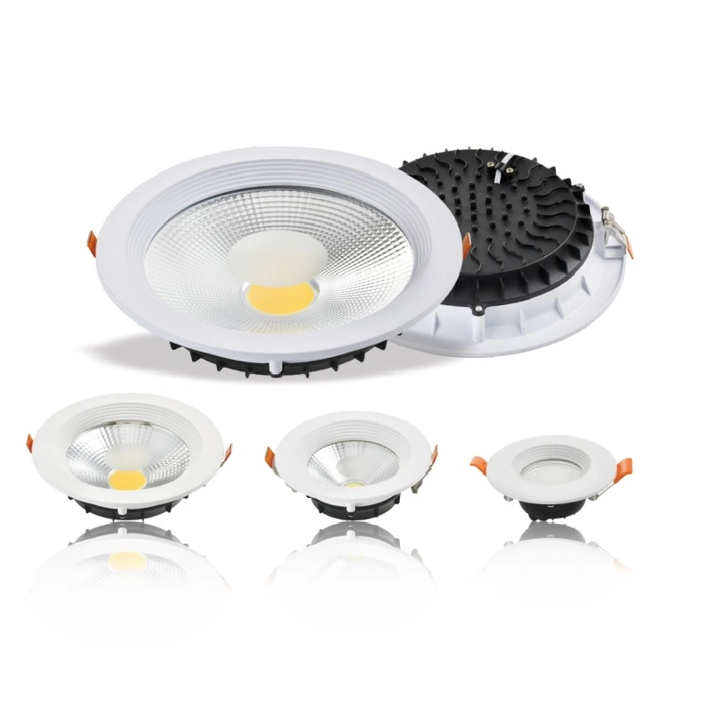 CE Indoor Recessed Dimmable LED Lighting 20W 30W COB Panel Light Downlight