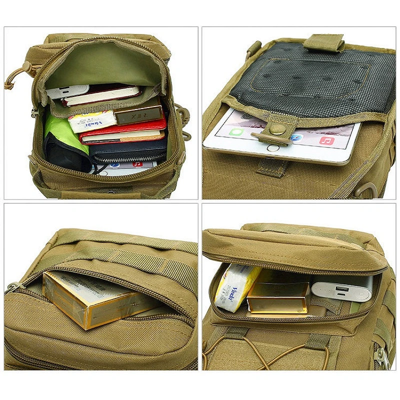 Hot Sale Tactical Outdoor Sling Bag Shoulder Backpack Survival Tool Large Capacity