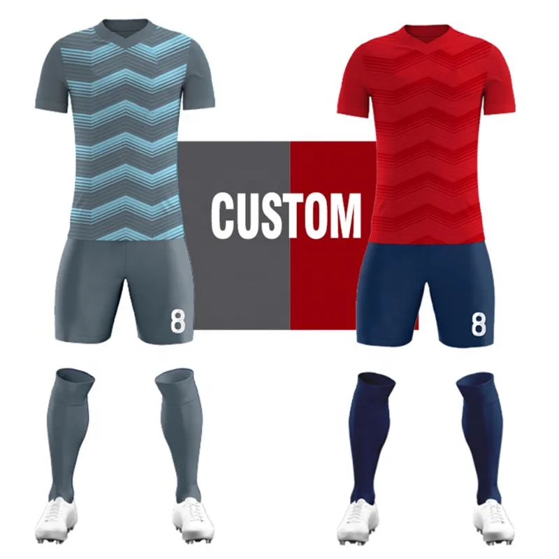 Custom Sportswear Men Soccer Uniform Wholesale/Supplier Sublimated Team Football Jersey