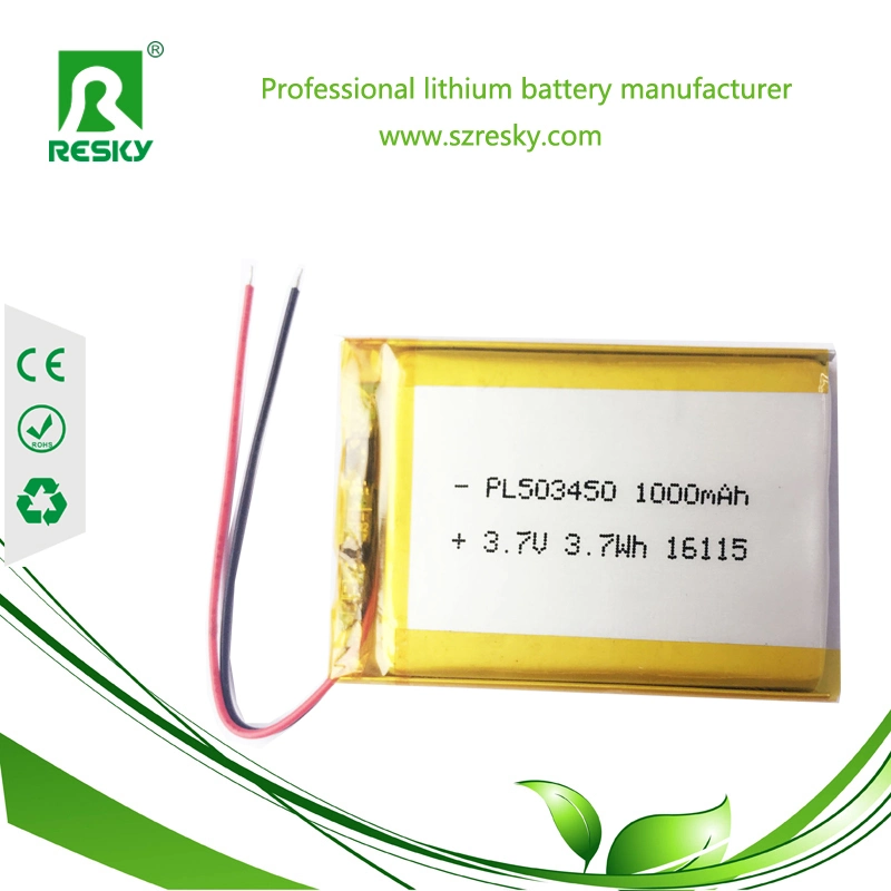 Polymer Lithium Batteries 703048 2s 7.4V 1000mAh for GPS