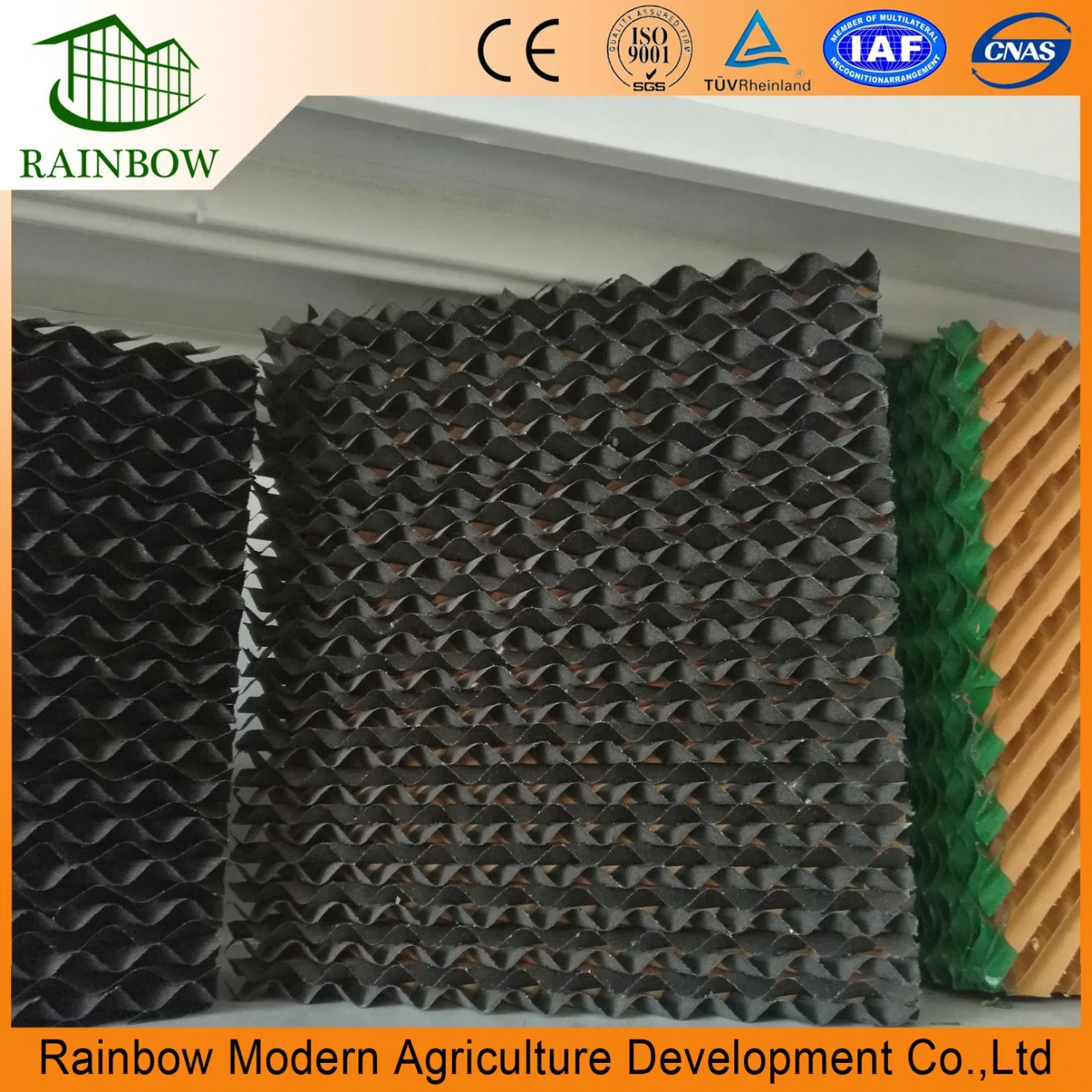 High Hydroscopicity Craft Paper Wall Mounted Wet Curtain Cooling Pad for Agriculture/ Commercial Greenhouse Cooling/ Ventilation/ Poultry/ Henhouse