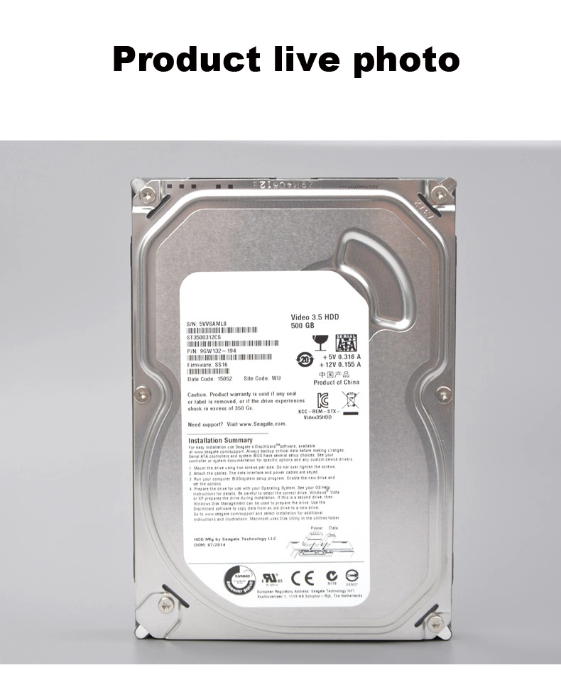 Computer Hardware 500GB 3.5 Inch Internal Hard Drive SATA 6GB/S High Speed HDD Hard Disk Hard Drive