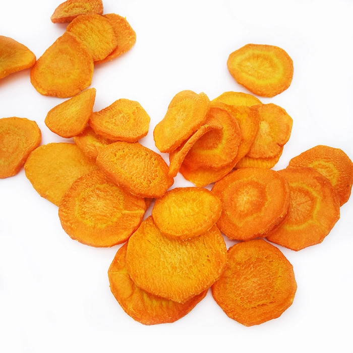 China Supplier of 100% Natural Food Flakes Fragrant and Crisp Deep Vacuum Fried Sweet Carrot Chips