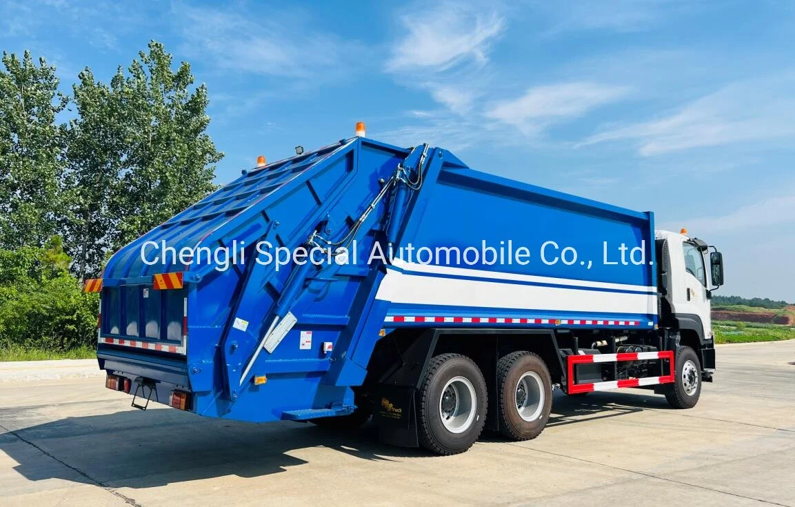 Exported 6X4 LHD 22cbm 25cbm Compressed Garbage Compactor Waste Disposal Truck