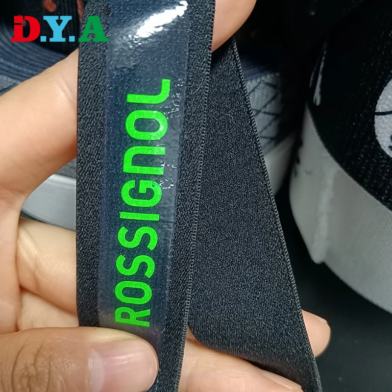 Customize Specification Non-Slip Knitted Elastic Band Printing Nylonsilicone Gripper Elastic for Clothing